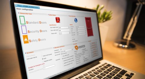 CPQ software op een laptop