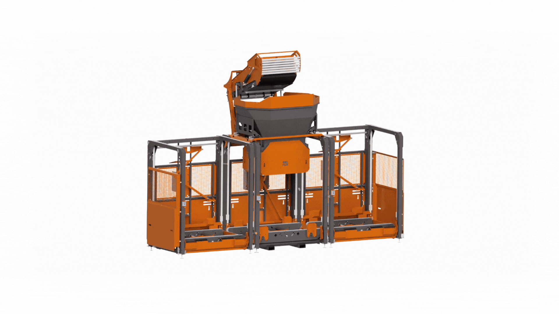 Visualisatie machiens VHM Machinery voor gebruik in hun configurator